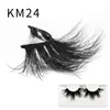 25mm Handmade 3D Faux Mink Hair False Eyelashes Thick Long Wispy Fluffy Woman's Eye Makeup Lashes Cruelty-free