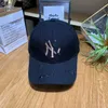 Şapka mb sert üst nakış imzası n yankees ayarlanabilir beyzbol şapkası güneşlik beyzbol şapkası güneşlik ins4628018