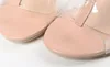 Transparante schoenen dame jelly schoenen met web beroemdheid Europese en Amerikaanse PVC-teen enkellaarsjes met kristal chunky hakken gratis verzending