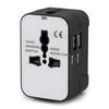 21A Travel Adapter Worldwide All In One Universal Power Converters Power Plug Adapter充電器2 USBポートEU EU UK AUS7153054