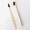 Bamboo Toothbrush Wooden Rainbow Bamboos Toothbrushs Oral Care Soft Bristle Travel Toothbrush