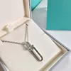 Rand pur 925 bijoux en argent Sterling pour les femmes longue serrure collier clé serrure pendentif chance or couleur argent fête collier337s