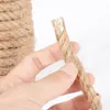 4/6/8/10 mm Naturligt Jute Cord Rope String för DIY smycken hantverk gör presentförpackning hänga taggsträng för hem ZC0594