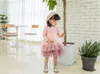 NEW Girl clothes Dresses Kids Boutique 3 Layers Mesh Patchwork dress Girl Elegant Sring Fall Long Sleeve Dress