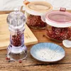 Salt and Pepper Shakers Container Seasoning Jar Can Handy Manual Salt Pepper Mill Grinder Kitchen Tools ZC1687