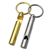 Portable Brass Loud Version Whistle Emergency Tools Survival Keychain Whistle with Beer Bottle Opener Bar Tools 2 in 1