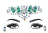 NEW 3D Кристалл татуировка глаза Gems наклейка Кристалл лицо тела Jewels Фестиваль партия Блеск глаза наклейка татуировка Необычного макияж Красота инструмент