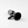 黒いハンドル付きの18mmオスのジョイントガラスボウル：ボン、水道管、ダブリグの煙アクセサリー
