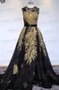 Elegante Elie Saab-Abschlussballkleider 2019 mit Juwelenausschnitt, ärmellos, goldfarbene Pailletten, formelle Abendkleider, Sweep-Zug, Perlen, Festzug, Party, Dres9779027