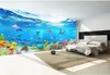 Underwater World Whole House 3D TV achtergrond Muur Moderne Woonkamer Wallpapers