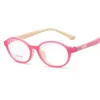 Wholesale-круглые Прекрасные мягкие TR90 Детские очки для детей очки для детей из силиконовой резины втулки 805 6 цветов