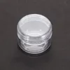 5g transparente redonda pequena Creme Jar Plastic Amostra Campo 5ml Cosméticos Garrafas frete grátis Atacado WB1223