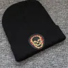 Fashion- Warm Autumn Winter Knitted Hats Fashion Caps Winter Knitted Hats For Women Men's Beanies Skull Sickle Decoration