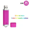 Bulk 50st 1 GB USB 2.0 Flash Drives Lighter Design Flash Pen Drive Memory Stick Thumb STRAMNING FÖR DATOR LAPPT LED-indikator Multi-färg