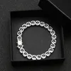 8mm Zircon Iced Out Tennis Bracelet for Men High-Quality Hip Hop Jewelry in Gold and Silver