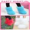 Autruche cheveux neige bottes femmes hiver chaud fourrure en peluche 2019 moelleux mode cheville mode maison fourrure doux dames chaussures plume Hot1