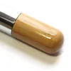 Wood Handle Makeup Foundation Brush Flat Bamboo Handle Round Top Soft Brush Multifunction Powder Foundation Blusher Brush RRA9964848027