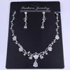 Neuankömmling Dreiteilige Zirkon-Hochzeitsaccessoires Stück Brautschmuck und Kristall-Sets Diamant-Sets der Kette LD6896