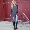 Buffalo Plaid T-shirts 3 Color Women Checks Patchwork Long Sleeve Round Neck Tops Casual Outdoor Blouse Maternity Tops M2928