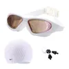 Myopia Swimming Glasses auricolari per tappo da bagno in silicone da bagno in silicone Pool di donne impermeabili per occhiali UV proteggere gli occhiali per immersioni da prescrizione G9476624