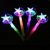 Moda Chicas lindas Hada Princesa Stick LED Intermitente Luz para arriba Varita mágica Palos Estrella Luna Día de los niños regalo del partido