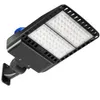 Stock in USA + 600W 300W 200W 150W LED Luci per parcheggi per scatole da scarpe IP65 Lampione stradale per esterni impermeabile con sensore fotocellula elencato DLC