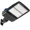 Estoque nos EUA + 560W 300W 200W 150W LED Shotbox Parking Luzes IP65 À Prova D 'Água Ao Ar Livre Pólo de rua com DLC Listado Photocell Sensor