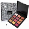 HANDAIYAN Matte Glitter combined Makeup Eye shadow Palette Shining Waterproof Lasting Pigment Smoky 12 Color Eye Shadow Pallete TSLM2