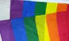 قوس قزح العلم 3x5FT 90x150cm LGBT راية بوليستر ملون قوس قزح العلم للديكور 3 X 5FT العلم KKA6888