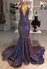 2019 Nowe seksowne sukienki na bal matarnie głębokie V Sekiny cekiny Sukniczne sukienki na imprezę Sweet Train Ruffles na zamówienie formalne sukienki wieczorowe