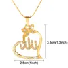 Mode-Frauen muslimische islamische Gott Charm Anhänger Halskette Schmuck Ramadan Geschenk Kette Halskette