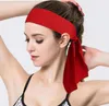 Tie Back Hoofdbanden Sport Yoga Gym bands Outdoor Running Hoofdbanden Unisex Head Wear Topkwaliteit Absorberende zweet mesh sjaalZZ