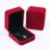 Sieraden Fluwelen Box Ketting Opbergdoos Gift Verpakking Box voor Sieraden Display Opslag Opvouwbare Case Bruiloft Gift Feestartikelen RRA55