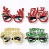 2020 Weihnachtsdekor Brille für Kinder Erwachsene Nette Kinder Spielzeug Glas Weihnachtsmann Schneemann Weihnachtsbaum Geweih Brillen Party Requisiten liefert