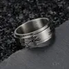 8 мм прекрасный кот Китти модные кольца для женщин Spinner вращающийся нержавеющая сталь женщин обручальное кольцо коробка серебро комфорт Fit группа