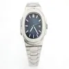 2020 Waterproof Watch Men Automatic Watches 5711 Silver Rand Blue Rostfri Mens Mechanical Montre de Luxe Wristwatch Reloj Hombr325l