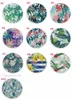 Round plant blanket microfiber printed round lunch pad towel Polyester beach towels shawl cushion belt tassel 150cm T10I004