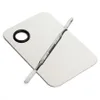 Beauty Stainless Steel Makeup Nail Eye Shadow Foundation Mixing Palette Spatula Cosmetic Tool KD1