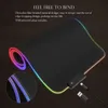 RGB Gaming Mouse Mat Pad Extended Led Mousepad with 10 RGB Lighting Modes Non-Slip Rubber Base Computer Keyboard Pad 800 300 4mm2381
