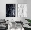 Nordique salle à manger noir blanc et or plume Art photos pour salon moderne décor à la maison 24x36 pouces 60x90cm6881530