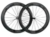 700C 60mm Diepte Weg Carbon Wielen 25mm Width Road Bike Clincher / Buisvormige Carbon WheelSet U-vorm RIM UD Matte Finish U Vorm RIM