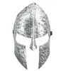 Vintage Spartan Warrior Mask Knight Hero Venetian Masquerade Full Face Masks för Halloween Dekoration Tillbehör Varm försäljning