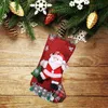 4pcs Santa Claus Snowman Bear Elk Christmas Stocking Xmas Pouch Gift Bags Christmas Decoration For Home New Year Kid Gift