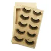 Gros 5 paires de cils vison bande cils cils dramatiques naturel 3d maquillage des cils faux cils cilios maquiagem prix usine