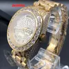 Golden Diamond Men's Watch Fashion Popular Boutique Watch Double Calender Men's Automatic Mechanical Watch 269p