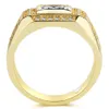 Men's Ring Size 13 Iced Out Micro Paved 18k Yellow Gold Filled Classic Handsome Men Finger Band Wedding Engagement Jewelry Gift273h