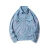 hommes veste en denim bleu clair