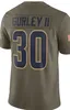 99 Aaron Donald Los Angele Jersey Ram 30 Todd Gurley II 16 Jared Goff 32 Eric Weddle Maglie calcio 2018 2019 nuovi uomini economici