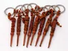 Schlüsselanhänger aus Holz, Böhmen, natürliche Skulptur, Walnussholz, handgefertigt, gewebt, Ohrlöffel, Ohrpick, geformter Schlüsselanhänger, Autoschlüsselhalter, Schlüsselanhänger, Geschenke