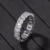 Luksusowy Projektant Biżuteria Męskie Pierścienie Hip Hop Bling Diamond Silver Gold Ring Miłość Obietnica Ślubna Zaręczyny Pandora Styl Mistrzostwa Pierścienie
